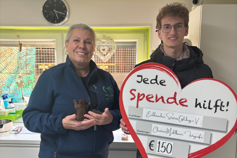 150€ an die Eichhörnchen Station Gilching e.V.